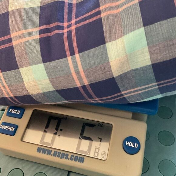 Vineyard Vines Shirt Men Large Blue‎ Check Performance Slim Fit Tucker Cotton - Picture 9 of 9